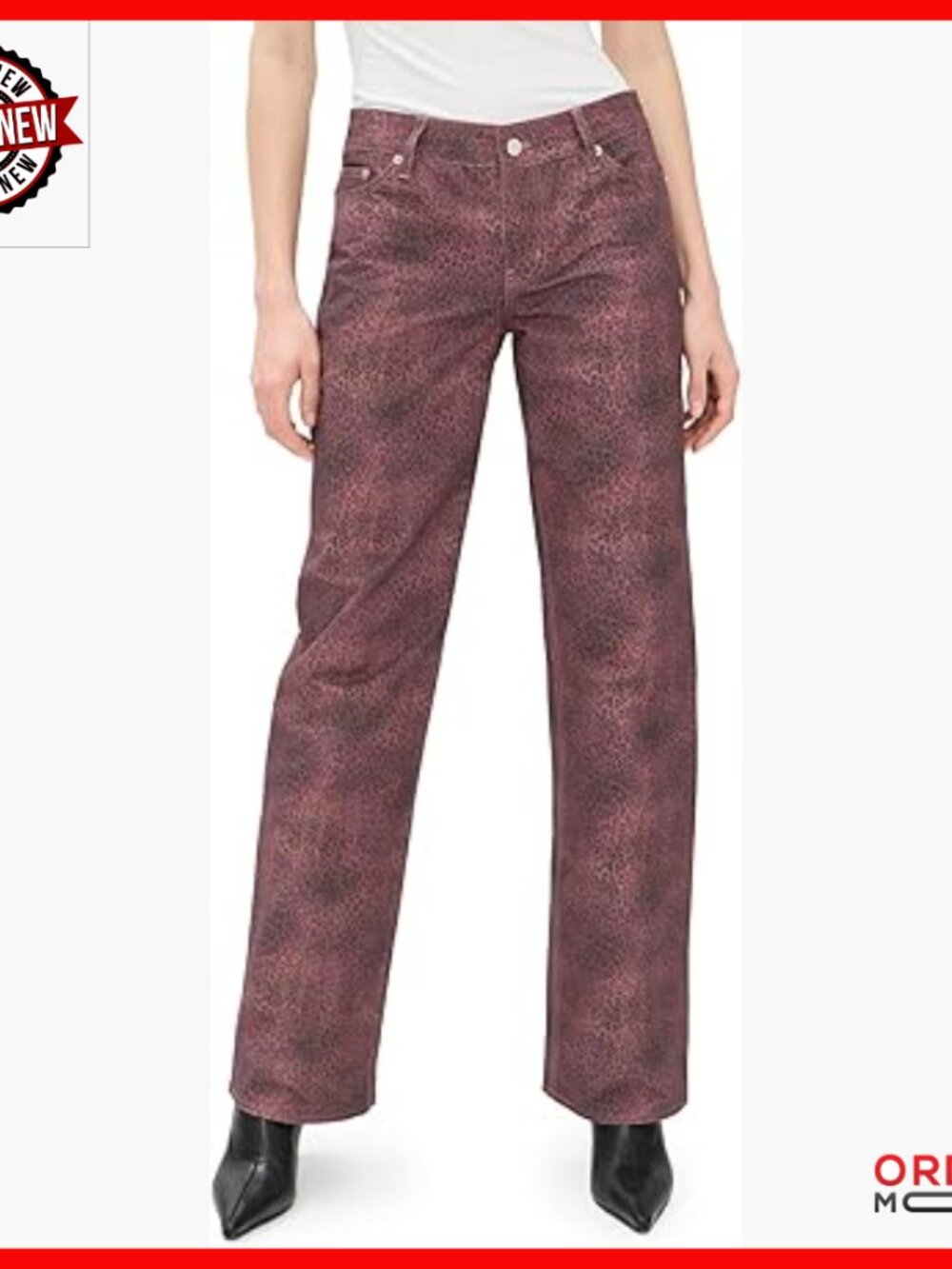 Straight Leg Trousers With Cargo Pockets, Adjustable Belt, Mid-Weight Denim
